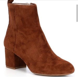 Gianna Bini Suede Block Heel Booties